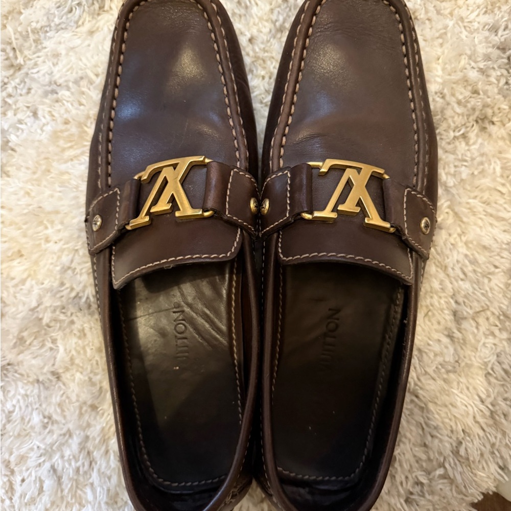 Louis Vuitton leather loafers